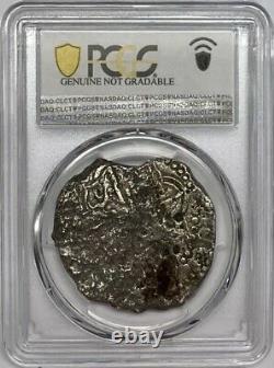 Atocha Shipwreck (1603-12) P R Bolivia 8 Reales PCGS F Detail Silver Cob Coin TV