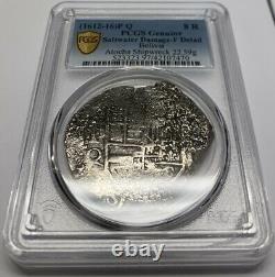 Atocha Shipwreck (1612-16) P Q Bolivia 8 Reales PCGS F Detail Silver Cob Coin TV