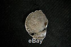 Atocha Shipwreck Potosi Silver Cob 4 Reale Coin #129, Mel Fisher Embossed COA