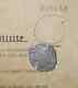 Atocha Shipwreck Potosi Silver Cob 8 Reale Coin, Mel Fisher Embossed COA #154
