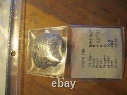 Atocha Shipwreck Treasure 8 Reale Grade 3 Silver Cob Coin 1591-1621 Coin & COA