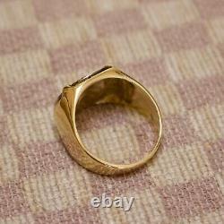 Authentic 1/2 Reales Treasure Cob Coin Set In 18k Yellow Gold Custom Made Ring