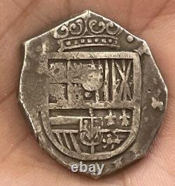 Bolivia 1629 1665 4 Reales Silver Cob Philip IV Very Nice Condition L100