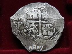 Bolivia. 1667 Cob 8 Reales. Potosi Mint. Charles 11. VF