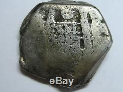 Charles III 8 Real Cob Potosi 1763 Bolivia Spain Colonial Silver Coin