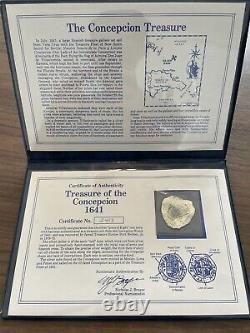 Concepcion treasure shipwreck 1641 silver coin spanish 8 reale cob with coa