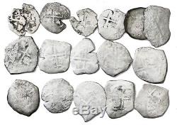 Consolacion Shipwreck 1681 Potosi Cobs 8 & 4 Reales (16 Coins) Dealer Wholesale