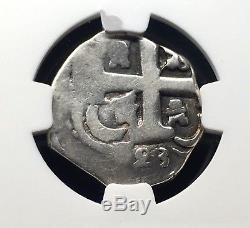 ¡¡ Extremely Rare! Silver Cob 2 Reales Honduras, Tegucigalpa. 1823. Full Date