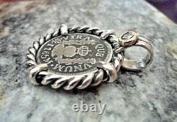 Genuine 1765 1 Reales Silver Spanish Treasure Cob Coin14K & Diamond