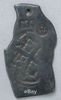 Guatemala Counterstamp Mexico 8r Reale Cob 1707 Maritime 7 Visible In Date