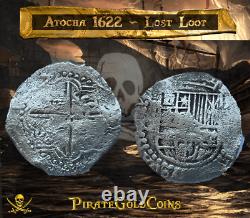 Lost Loot Atocha 1622 Shipwreck Bolivia 8 Reales Grade 2 Pirate Gold Coins Cob