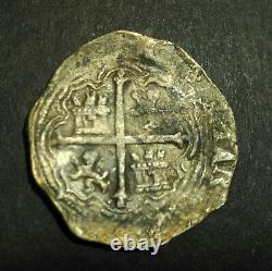 Lovely pirate cob spanish colonial Mexico (1556-98)-Mo O Silver 2 Reales