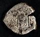 Lovely pirate cob & spanish colonial Silver 8 Reales Potosi 1702 2 dates