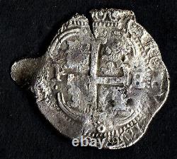 Lovely pirate cob & spanish colonial Silver 8 Reales Potosi P E 1678 3 Dates