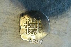 MEXICO 1749 8 REALES COB Posi COLONIAL WORLD COIN From Estate Collecter 26.5 G