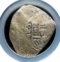 MEXICO. Philip III, Silver Cob 8 Reales, 1607-1616, MOF, Sea Salvaged, NGC VF