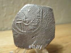 Mexico 8 Real Cob Coin 1701-1728 KM-47 Colonial Shipwreck Treasure 21.8 Silver