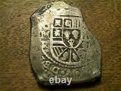 Mexico 8 Reale Silver Cob Early 1700's Shipwreck Rooswijk 1739 #3