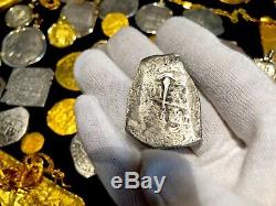 Mexico 8 Reales Dated 1713 1715 Fleet! Coa Pirate Gold Coins Treasure Cob