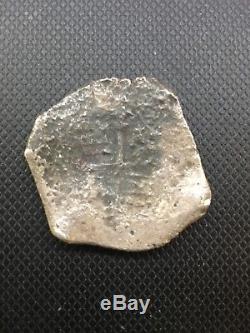 Mexico 8 Reales Silver Cob. Philip III. 1598-1621. 23.3 Grams. Authentic