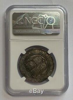 Mexico Charles & Joanna 4 Reales Cob Coin ND (1542-1555) G M NGC AU58