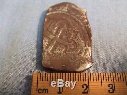 Mexico Silver 8 Reales Piece of Eight Cob From Vliegenthart 1735 Shipwreck