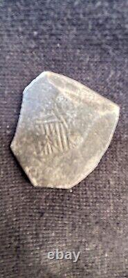 Mexico colonial authentic silver 4 Real cob coin