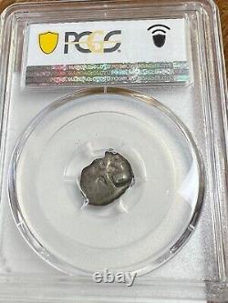 ND (c1700s) Spanish Empire 1/2 Real Silver Cob, 1.32g, PCGS VG-8
