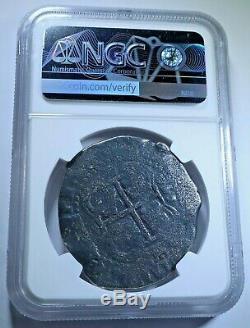 NGC 1652 Piedmont Shipwreck Silver 8 Reales Spanish Potosi 1600s Pirate Cob Coin