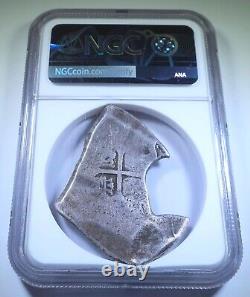 NGC 1668-1701 Mexico Silver 8 Reales 1600's Spanish Colonial Pirate Cob Coin