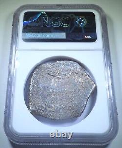 NGC 1676 Shipwreck Spanish Mexico Silver 8 Reales 1600s Colonial Pirate Cob Coin
