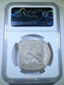 NGC 1706-23 Mexico Silver 8 Reales 1700s Spanish Colonial Graded Pirate Cob Coin