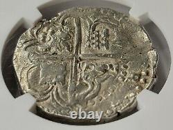NGC Authentic (about VF) Philip III AR Cob 8 Reales. 1598-1621 AD