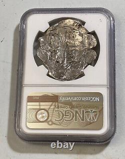 NGC Spice Islands Shipwreck 1600s Mexico Silver 8 Reales Spanish Dollar