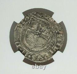 Nd (1568-1570) Pr Peru Felipe II Silver Cob 2 Reales Ngc Vf-details (cleaned)