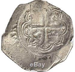 Nd (1607-1614) Mo-f Mexico Felipe III Silver Cob 4 Reales Ngc Vf-details