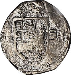 Nd(1611-1615) B Spain Felipe III Silver Cob 4 Reales Ngc Xf-details Cleaned
