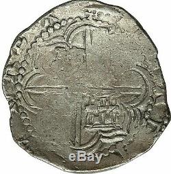 Nd(1613-1617) P Q Bolivia Felipe III Silver Cob 8 Reales Ngc Xf-40 L@@k
