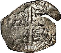Nd (1617-1621)sg Spain Felipe III Silver Cob 4 Reales Ngc Vf-25 Km54