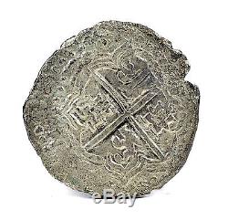 Nuestra Senora de Atocha Philip III 8 Reales Assayer T Silver Cob Coin 20.5g