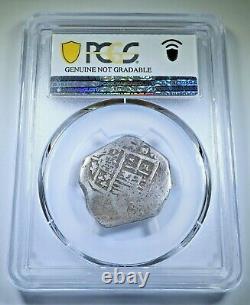 PCGS 1622 Cartagena Colombia 4 Reales 1600's Spanish Colonial Silver Cob Coin