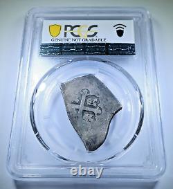 PCGS 1730 Mexico Silver 4 Reales 1700s Spanish Colonial Pirate Treasure Cob Coin
