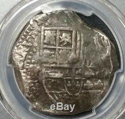 PCGS Rare Shipwreck Effect Spain 8 Reale Cob Philip III 1599-62 Pillar Coin