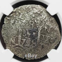 PERU. Silver Cob 8 Reales, 1728-L, 22.00 g, NGC VF Details