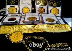 Pendant Bolivia Jewelry 1649 8 Reales Pirate Gold Coins Capitana Shipwreck Cob