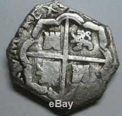 Philip 4 Real Cob Spain Era Atocha Peninsular Mint Spanish Colonial Silver Coin