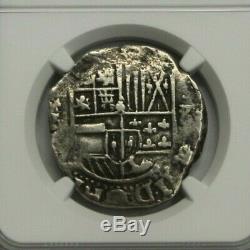 Philip III 8 Real Cob Potosi 1598-1621 Bolivia Ngc Vf30 Spanish Silver Colonial