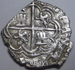 Philip II 1 Real Cob Granada Spain Mint Assayer M Spanish Colonial Silver Coin