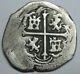 Philip II 1 Real Cob Mexico Spain Colonial Assayer F Silver Coin Spanish
