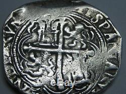 Philip II 4 Real Cob Mexico Assayer F Beautiful Coin Spain Colonial Scarce